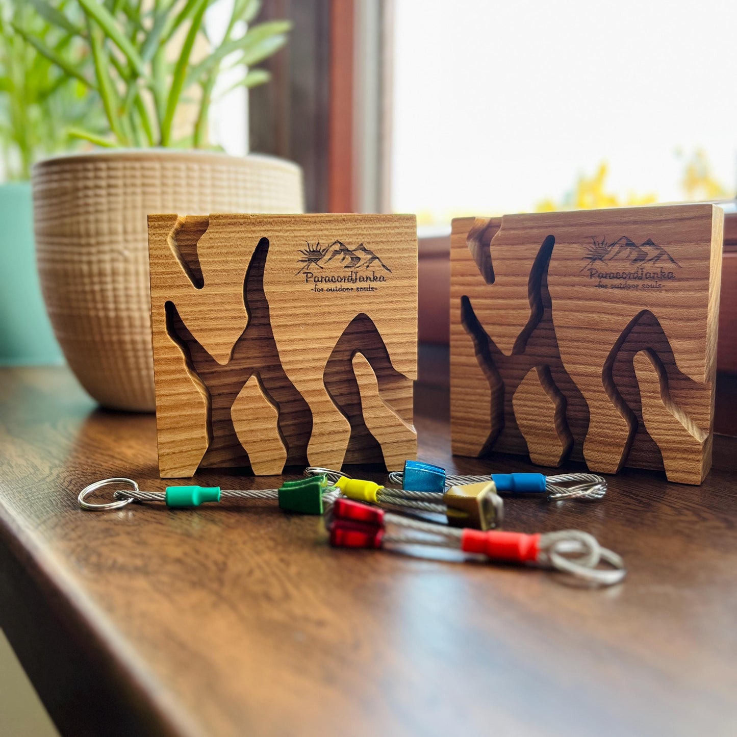 Wood Climbing Key Holder for Climbers Gift