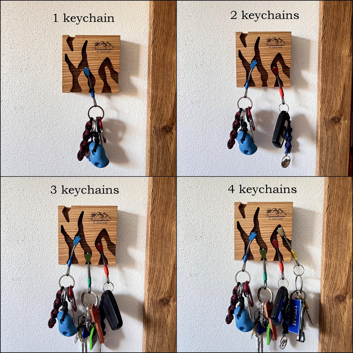 Wood Climbing Key Holder for Climbers Gift