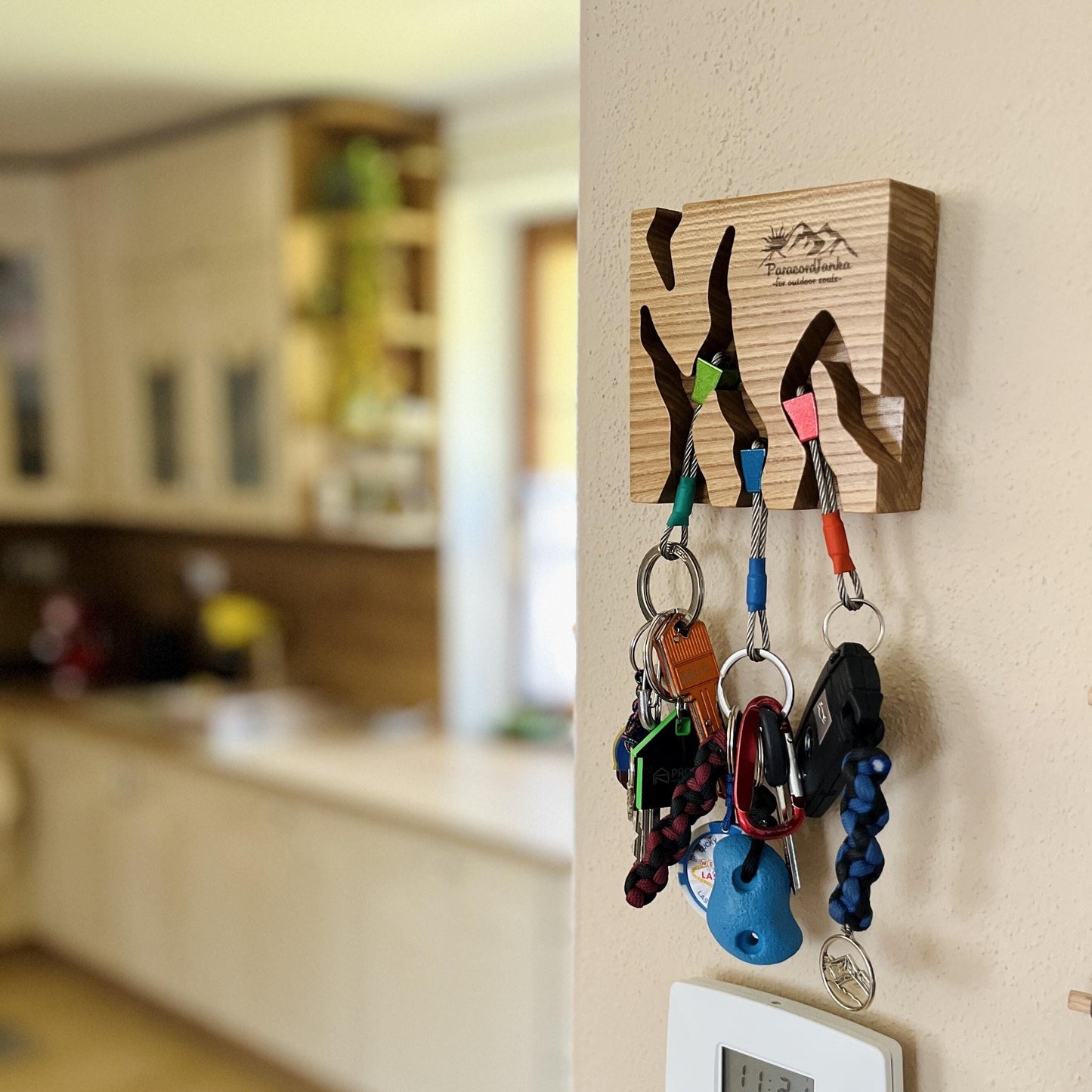 Wood Climbing Key Holder for Climbers Gift