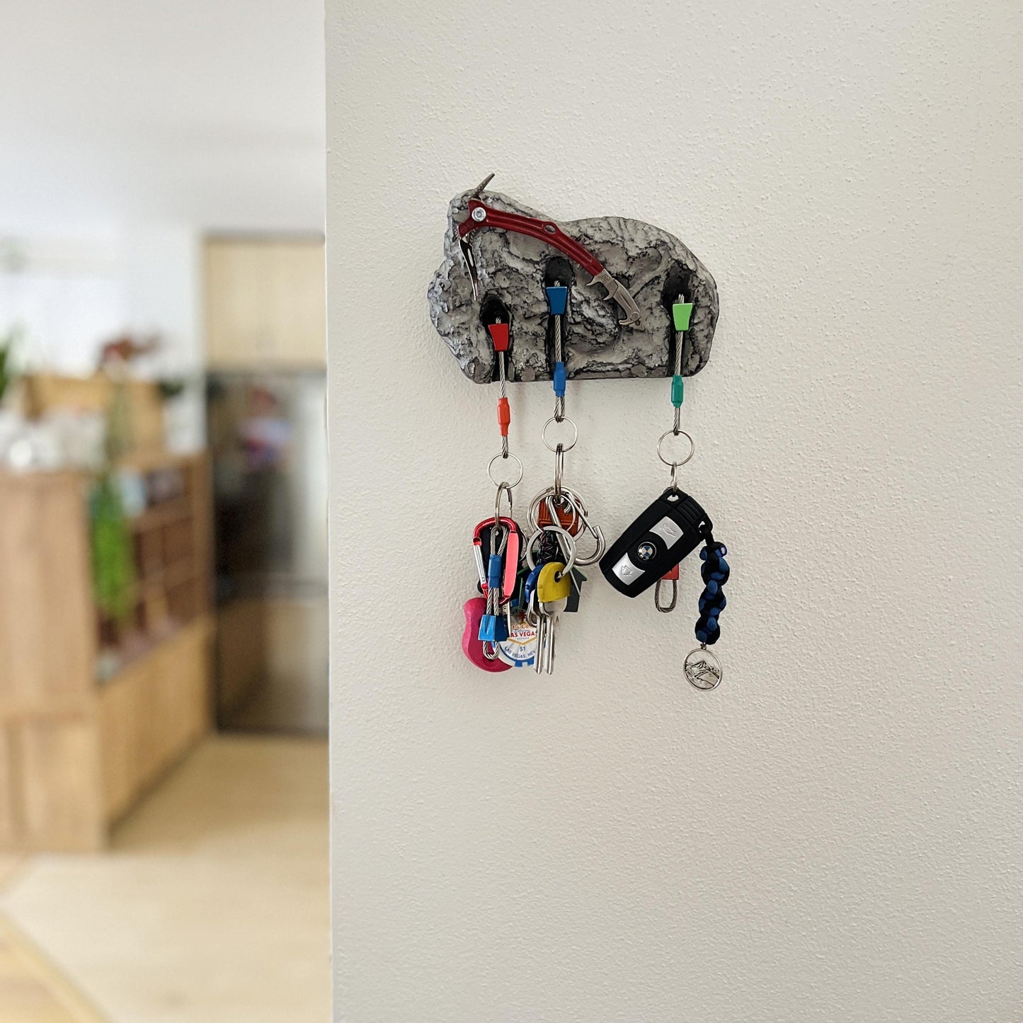 Ice Axe Keyholder for Climbers - 3 keys version