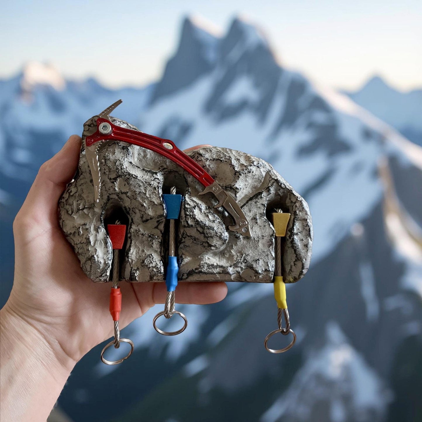 Ice Axe Keyholder for Climbers - 3 keys version