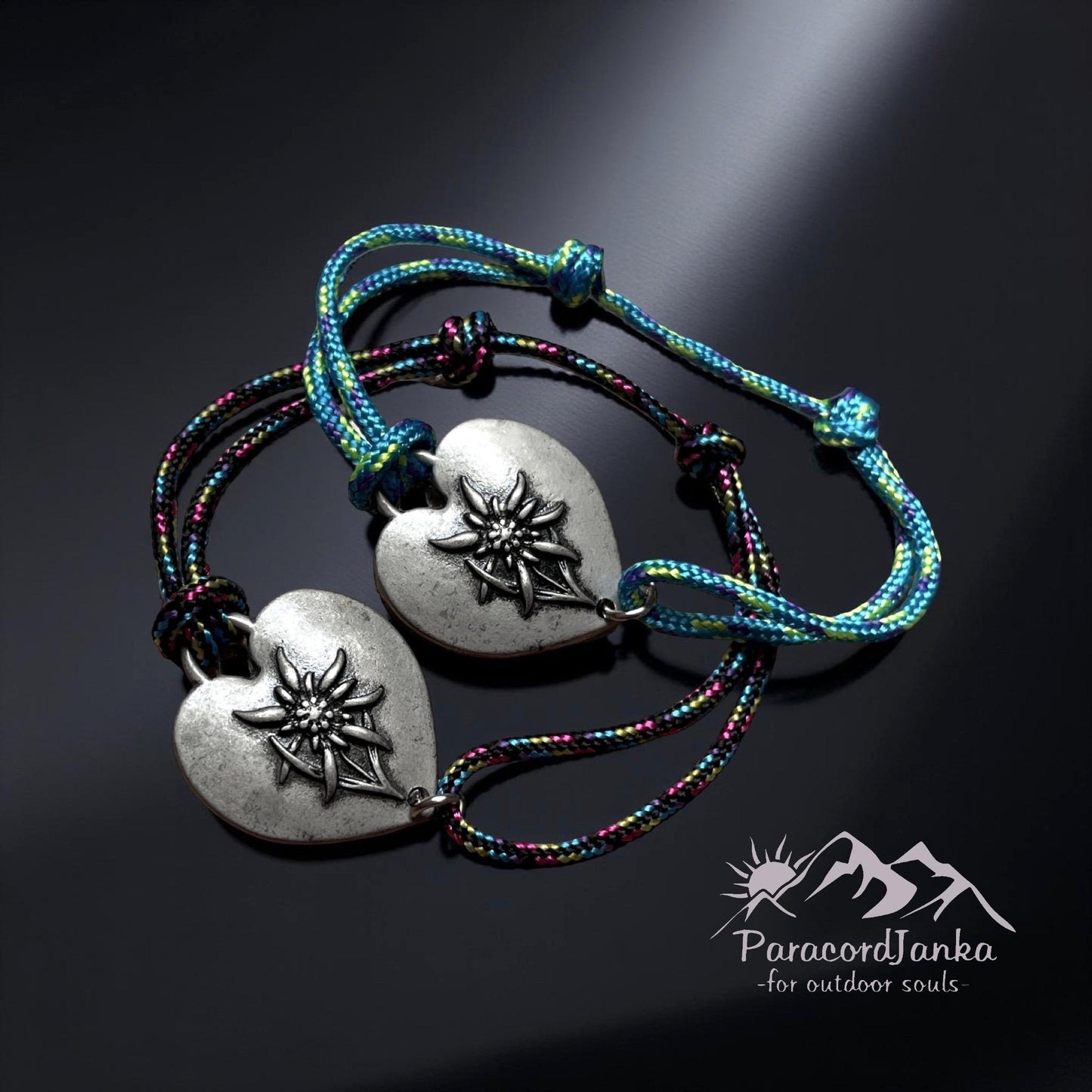 Heart Edelweiss Mountain Bracelet Gift