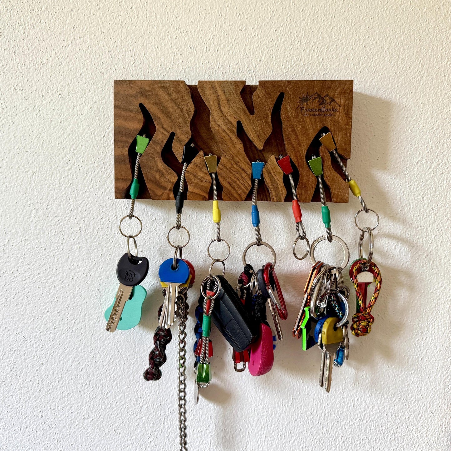 Big Walnut Wood Climbing Key Holder for Climbers Gift