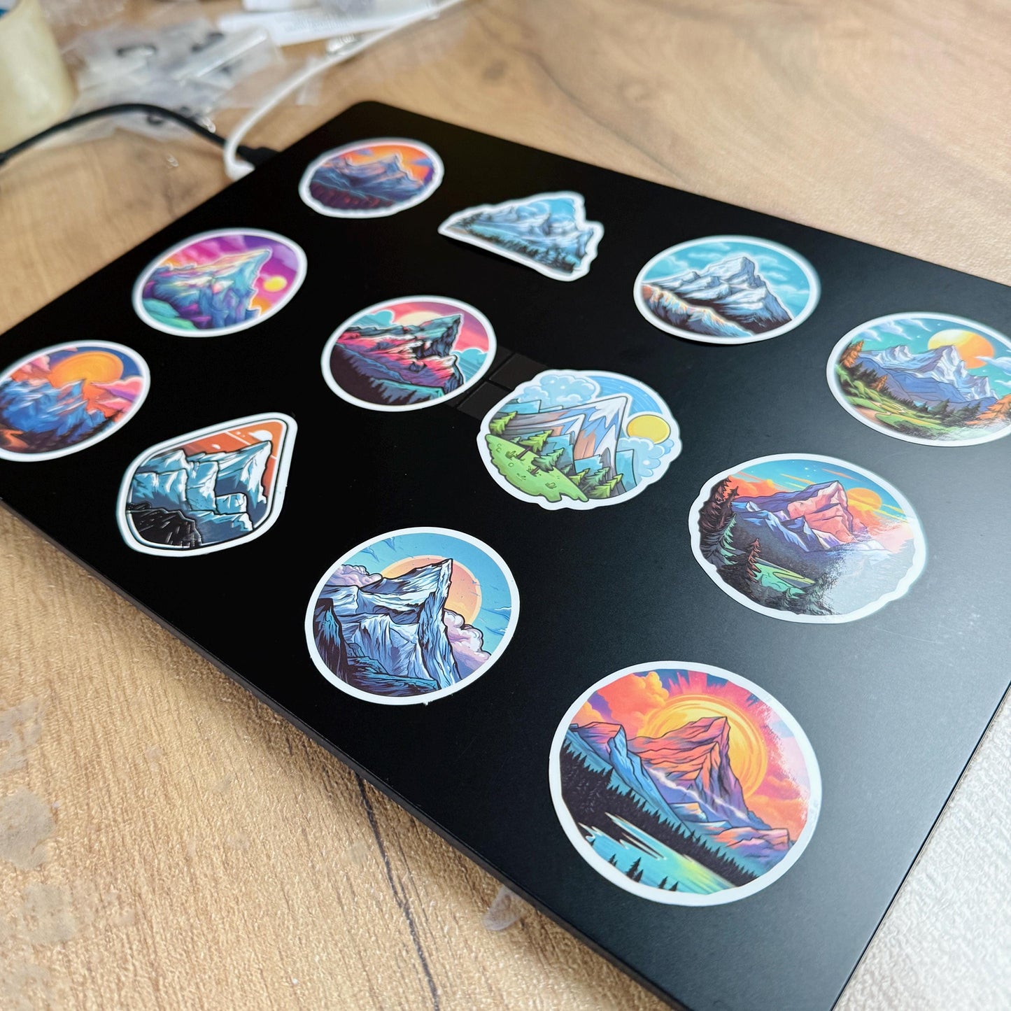 50 pieces Mountain Stickers Gift