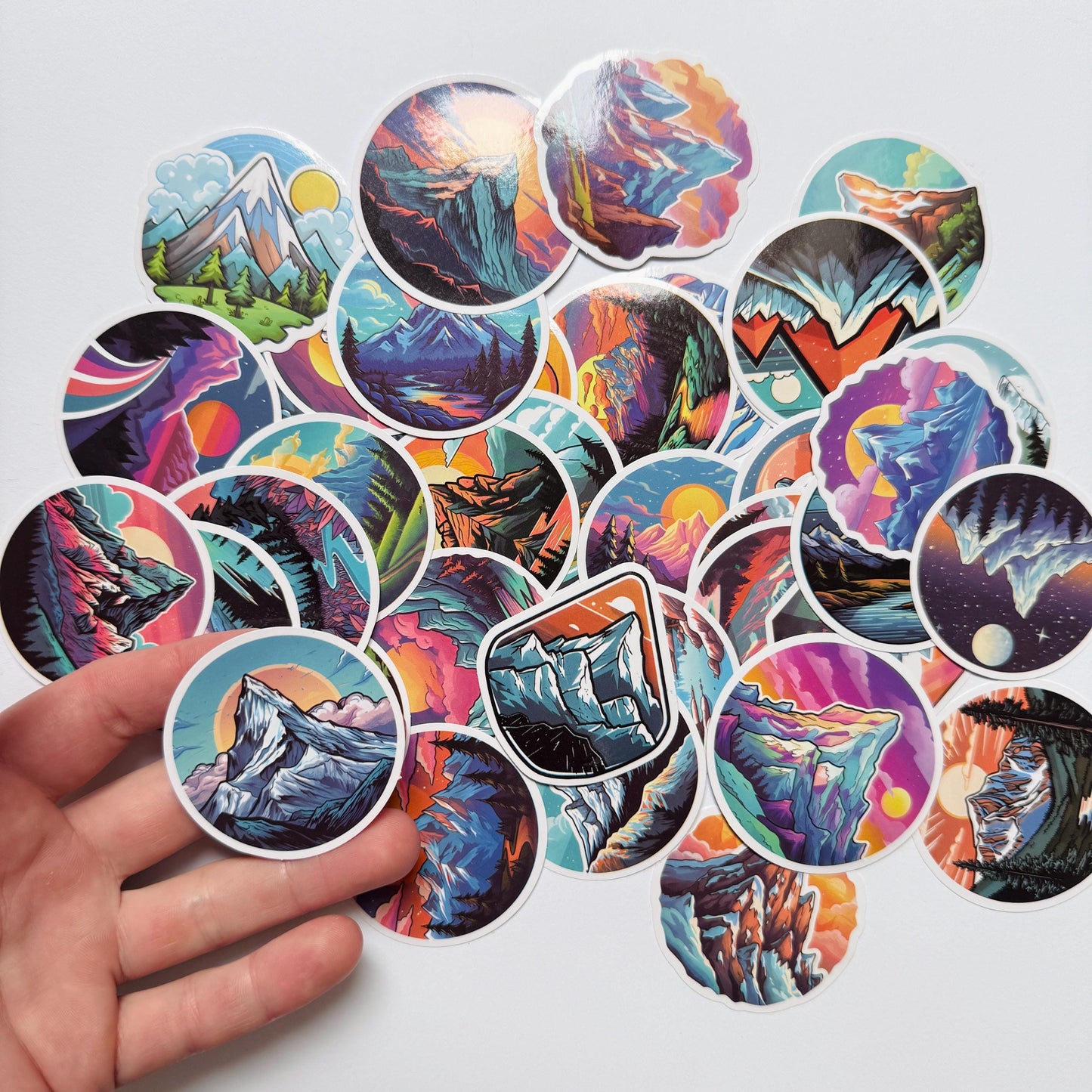 50 pieces Mountain Stickers Gift