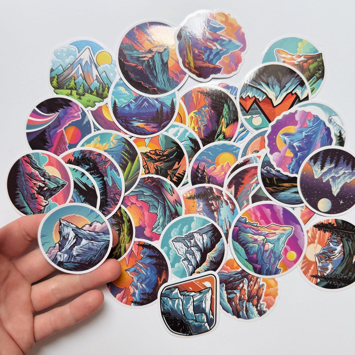 50 pieces Mountain Stickers Gift