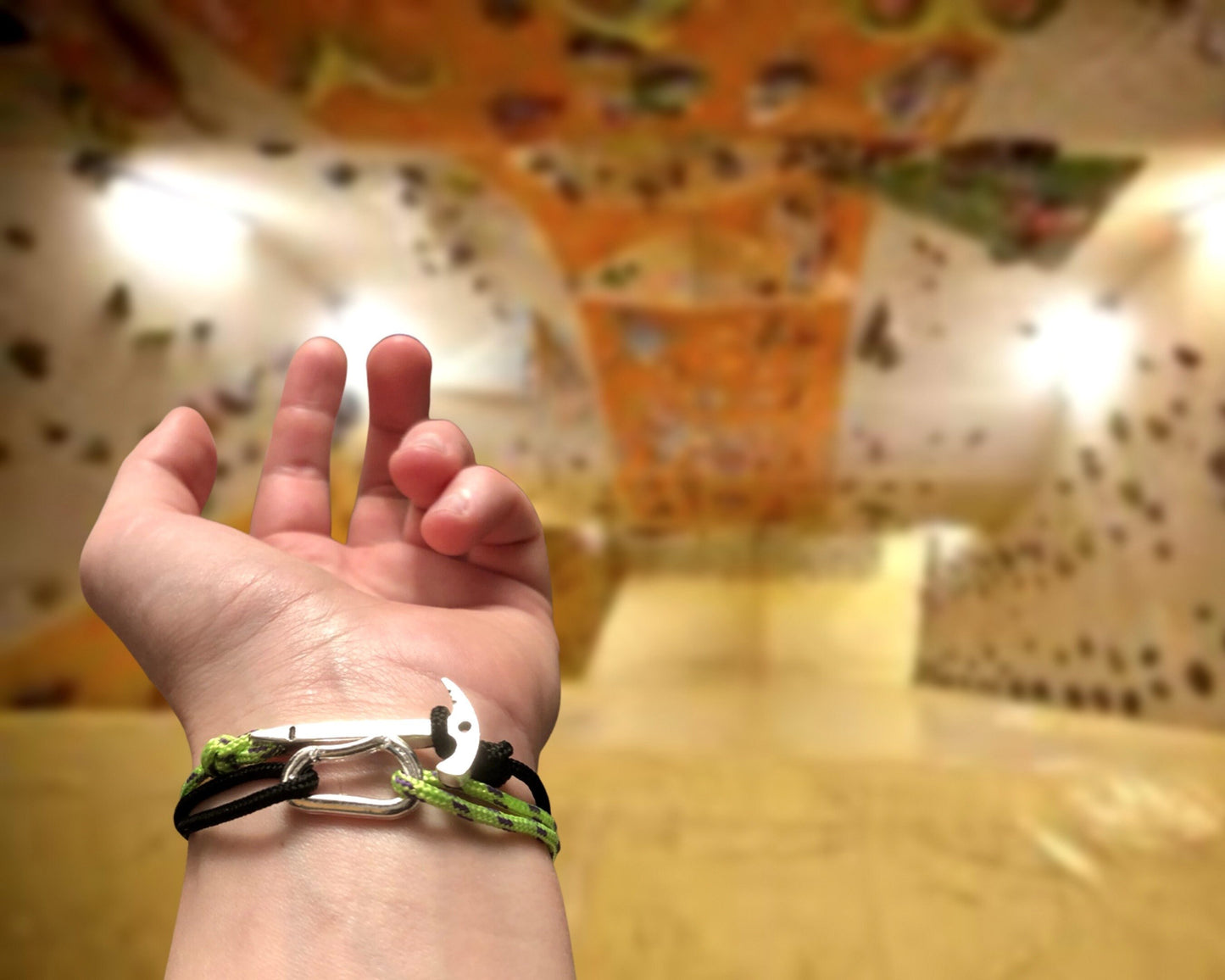 Climbing Bracelet, Gift for Climber, Carabiner Ice Axe Bracelet