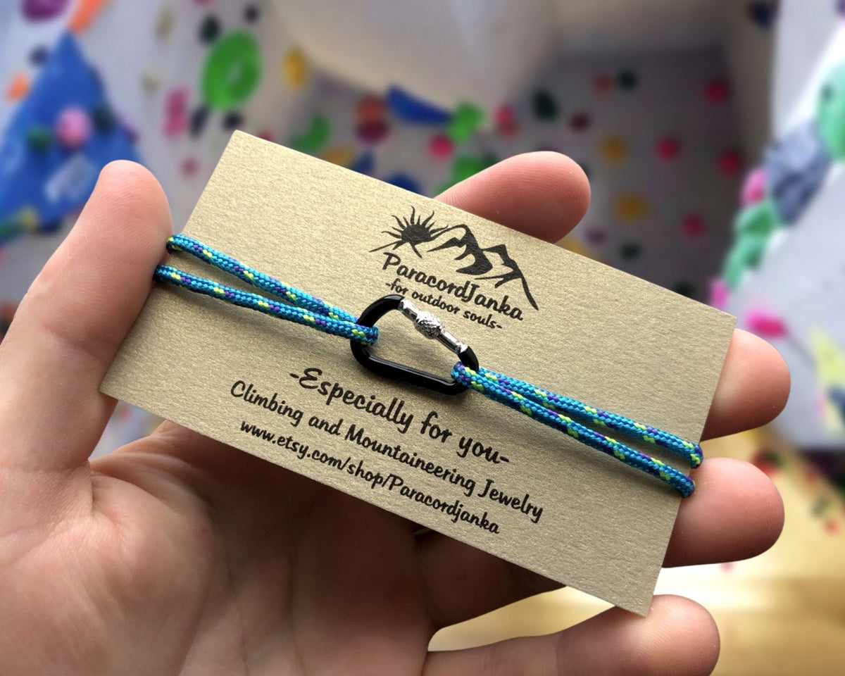 Climbing Bracelet, Climbing Carabiner Jewelry