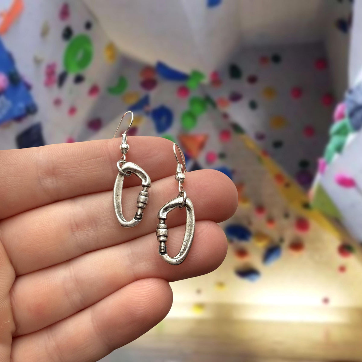 Climbing Carabiner Earrings Gift