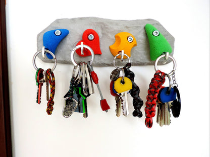 Climbing Holds Keyholder, Gift for Climbing Lover