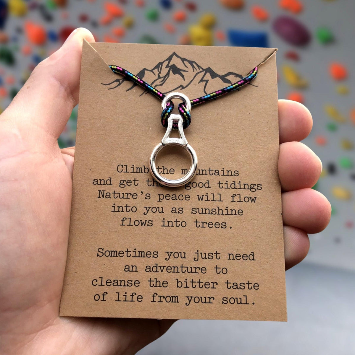 Climbing Eight Necklace Climbing Gift