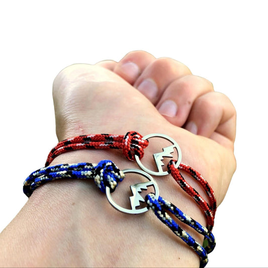 Couple Mountain Bracelets, Climbing Jewelry, Gift for Mountain Lover