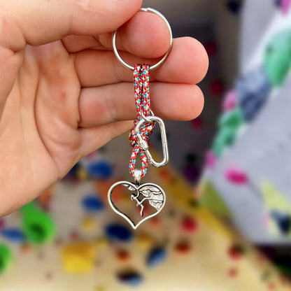Heart Climbing Keychain Carabiner Gift