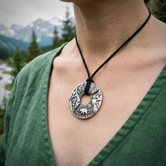 Hiking Mountain Necklace Gift