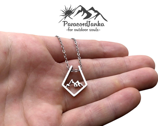 Mountain Necklace, Gift for Mountain Lovers, Mountain Jewelry