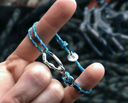 Name Letter Climbing Bracelet, Climbing Carabiner Jewelry