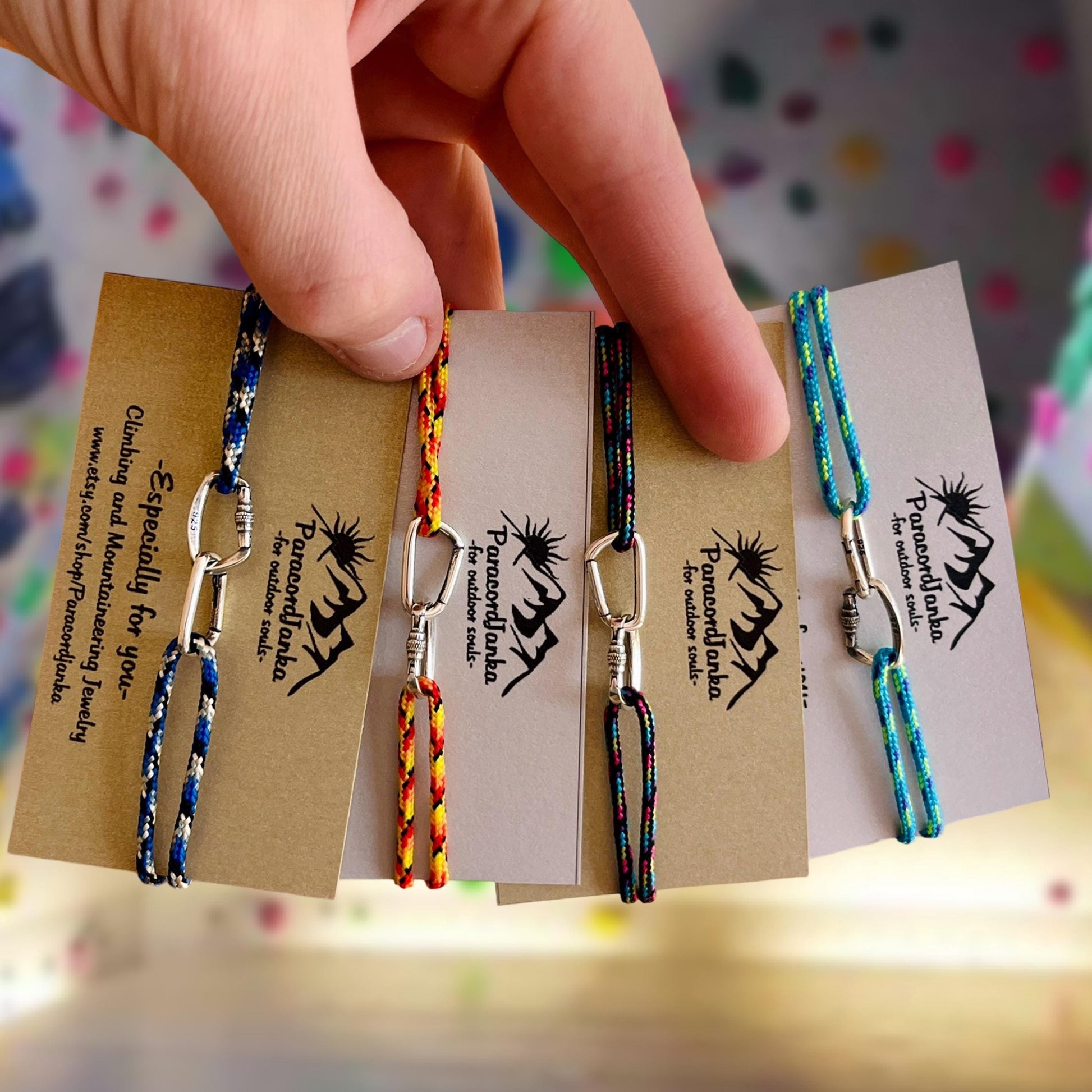 Climbing bracelet gift for climber