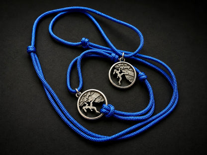 Klettermädchen Halskette und Armband, Kletterschmuck, Geschenk für Kletterer