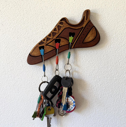Wooden Climbing Shoe Key Holder