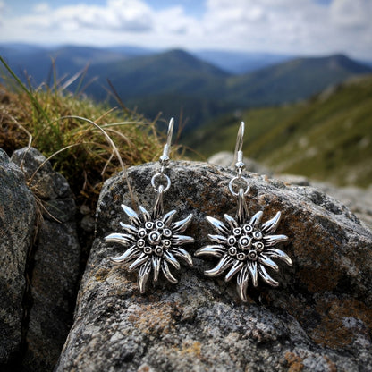 Edelweiss Mountain Flower Earrings Gift