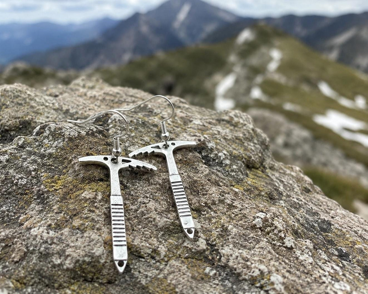 Ice Axe Earrings Climbing Gift