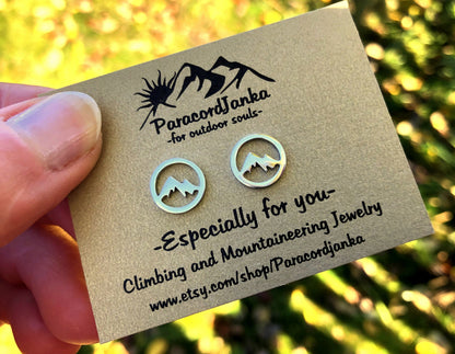 Minimalistic Mountain Earrings