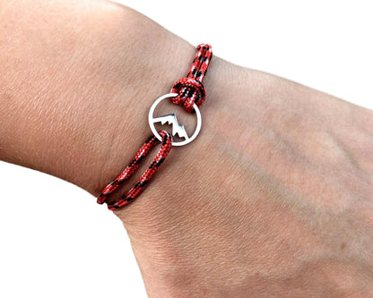 Couple Mountain Bracelets, Climbing Jewelry, Gift for Mountain Lover