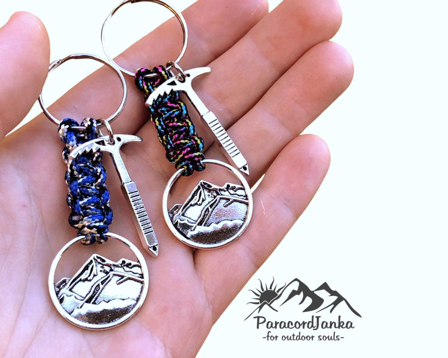 Mountain Hiking Climbing Keychain Gift Jewelry