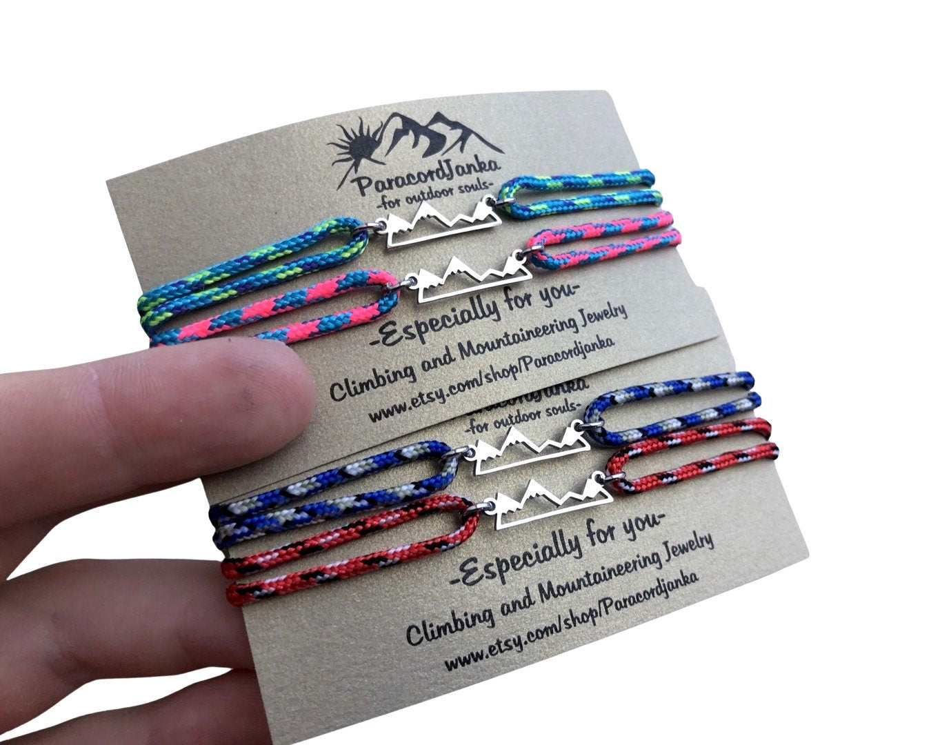 Couple Mountain Bracelets Climbing Gift