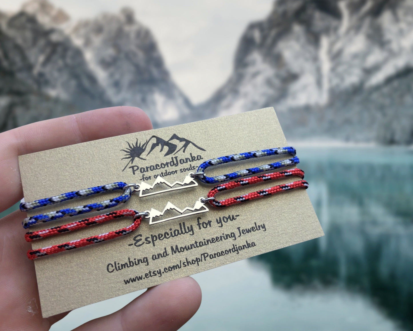 Couple Mountain Bracelets Climbing Gift