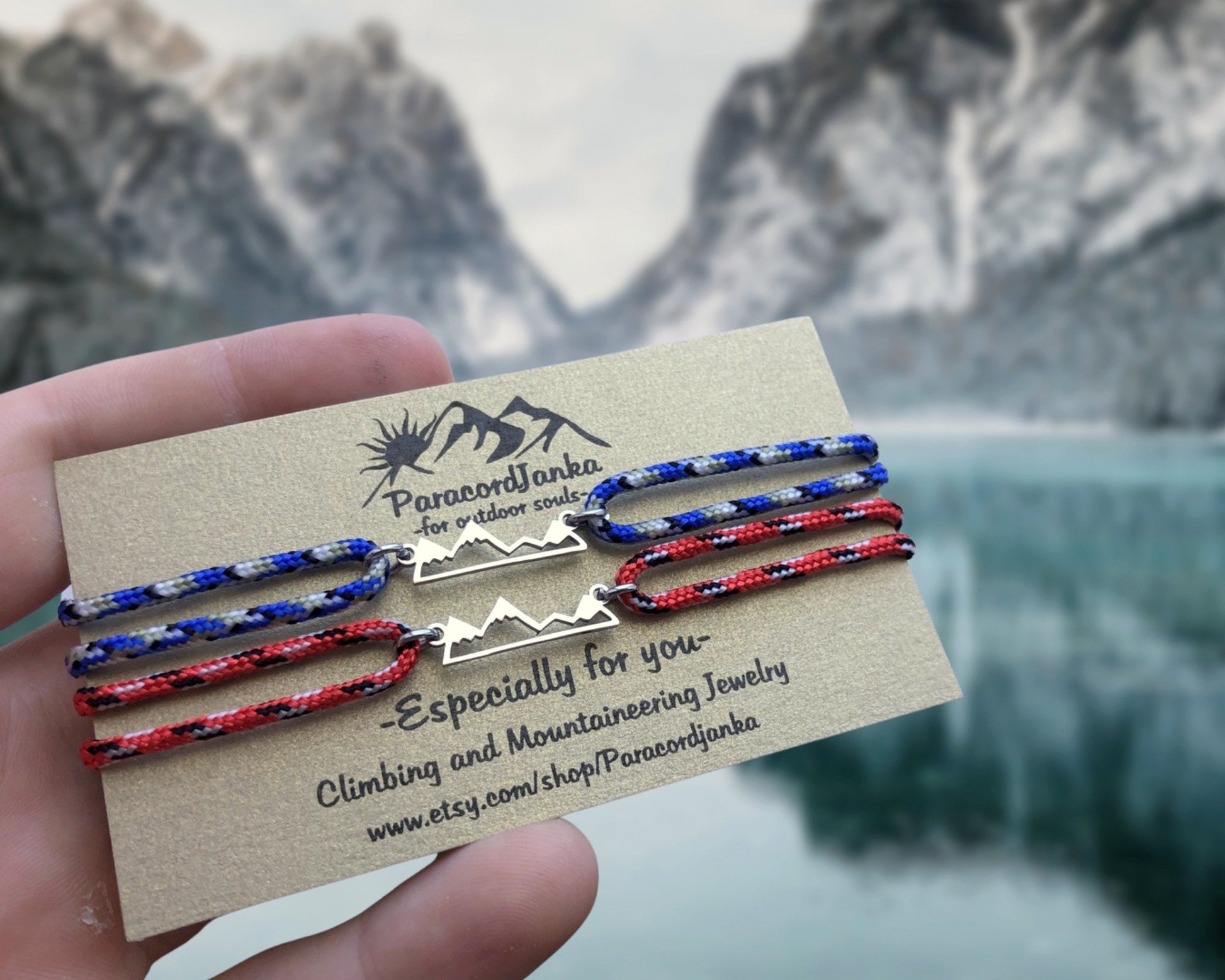 Couple Mountain Bracelets Climbing Gift