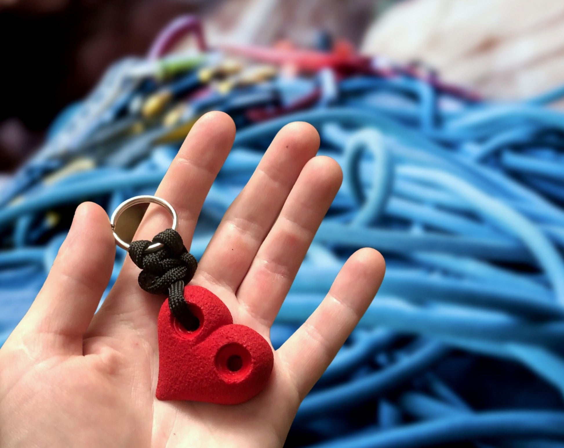 Heart Climbing Keychain, Gift for Climbers, Climbing Hold