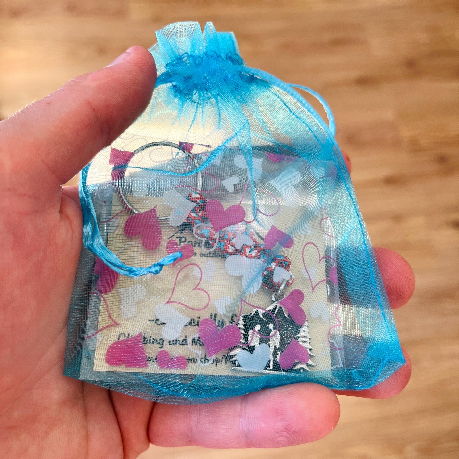 Hiking Mountain Keychain, Climbing Gift