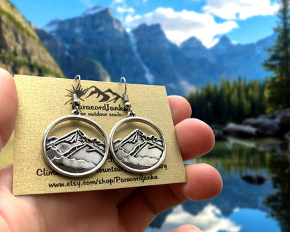 Mountain Hiking Earrings Gift