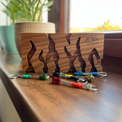 Big Elm Wood Climbing Key Holder for Climbers Gift