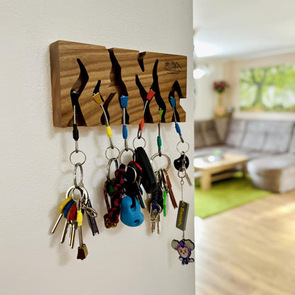 Big Elm Wood Climbing Key Holder for Climbers Gift