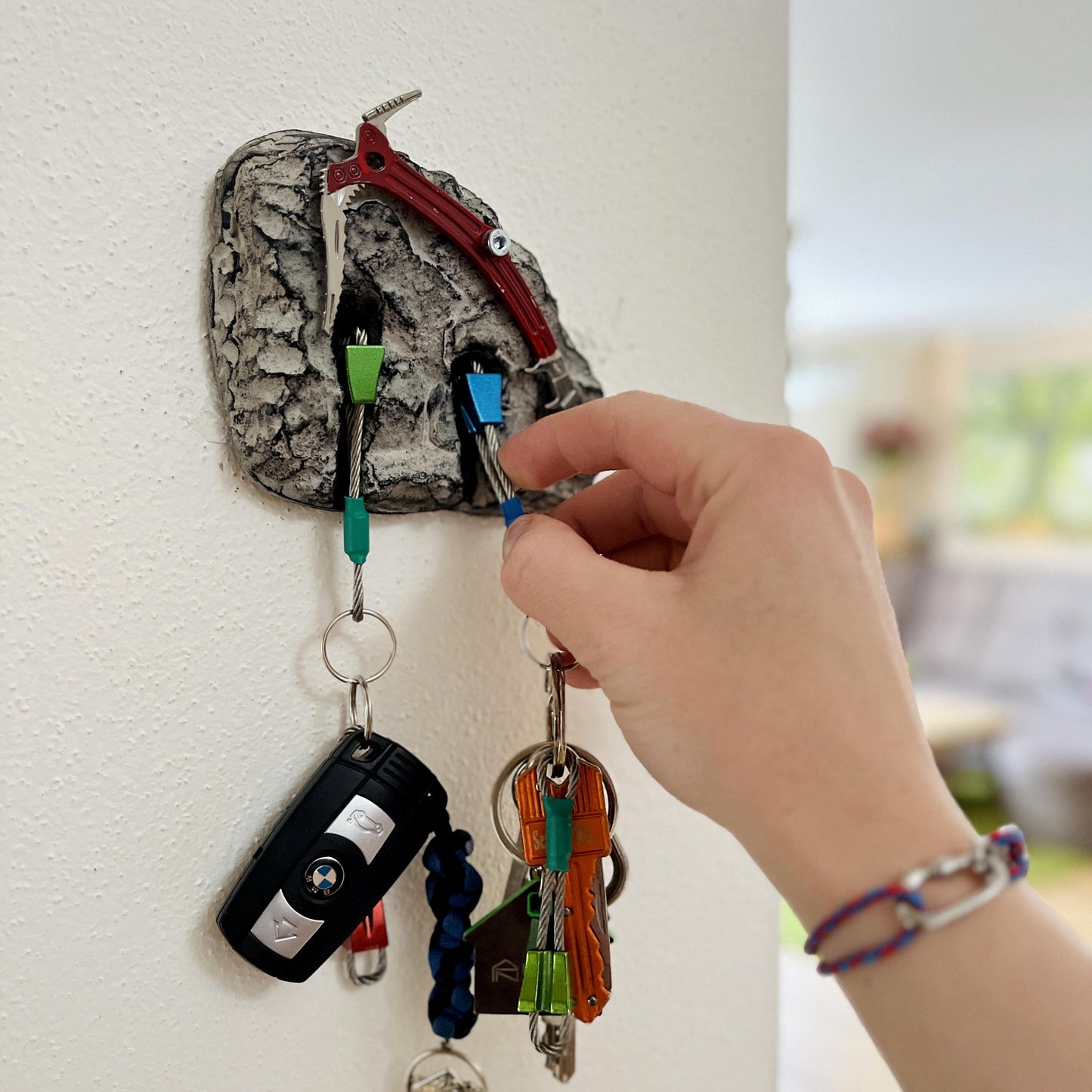 Ice Axe Keyholder for Climbers - 2 keys version