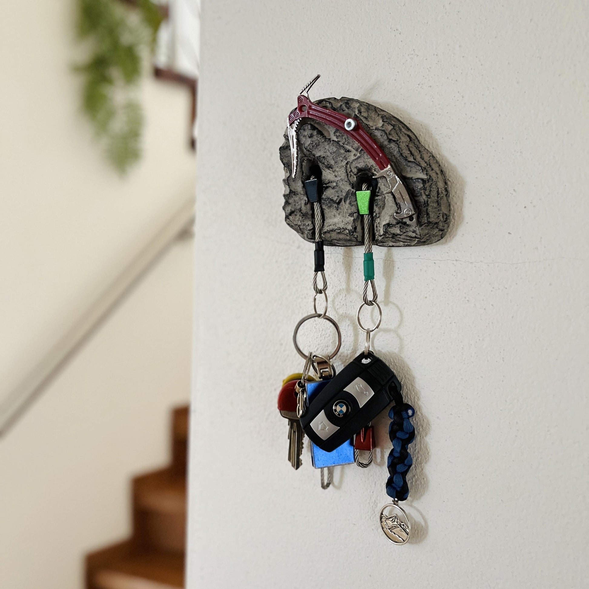 Ice Axe Keyholder for Climbers - 2 keys version