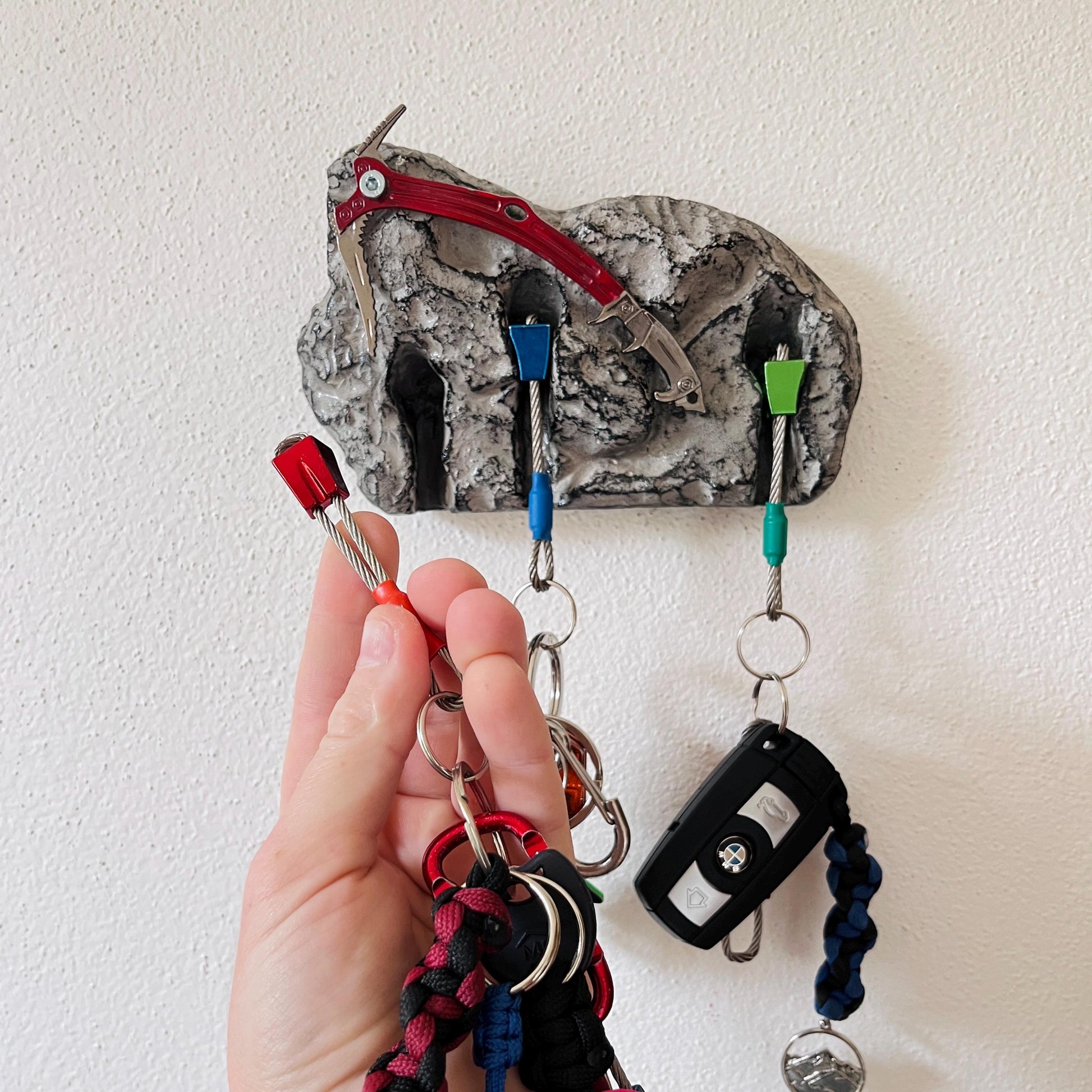 Ice Axe Keyholder for Climbers - 3 keys version