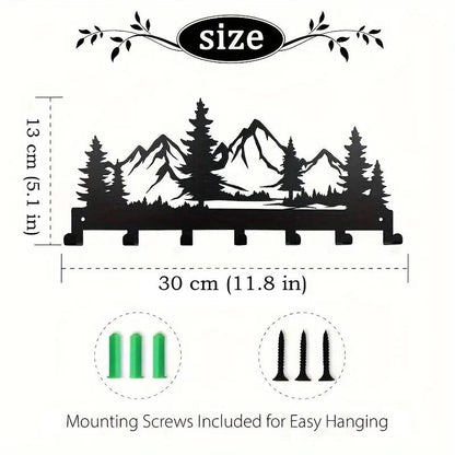 Metal Mountain Key Holder Gift for Hikers and Climbers