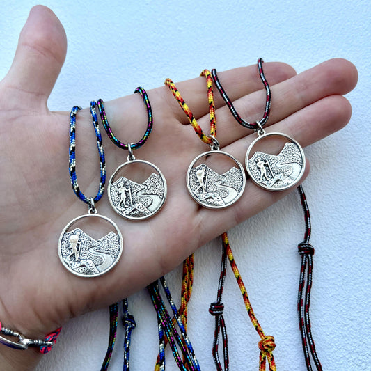 Hiking Mountain Necklace Gift
