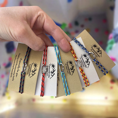 Climbing Bracelet Gift, Climbing Carabiner Jewelry