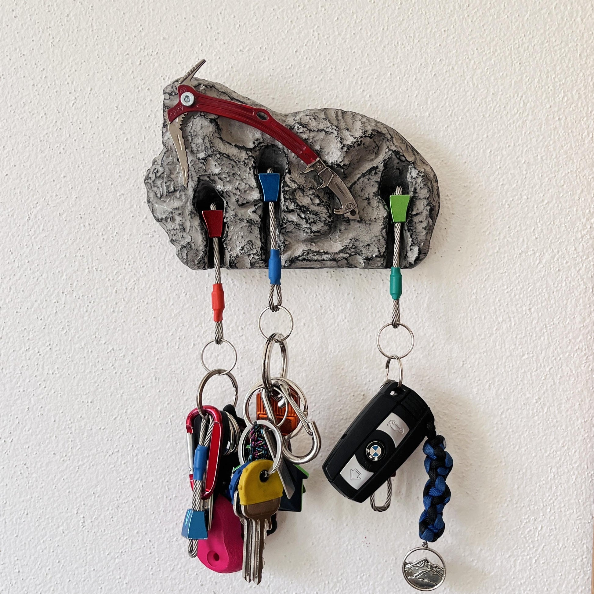 Ice Axe Keyholder for Climbers - 3 keys version