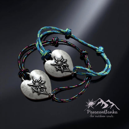 Heart Edelweiss Mountain Bracelet Gift