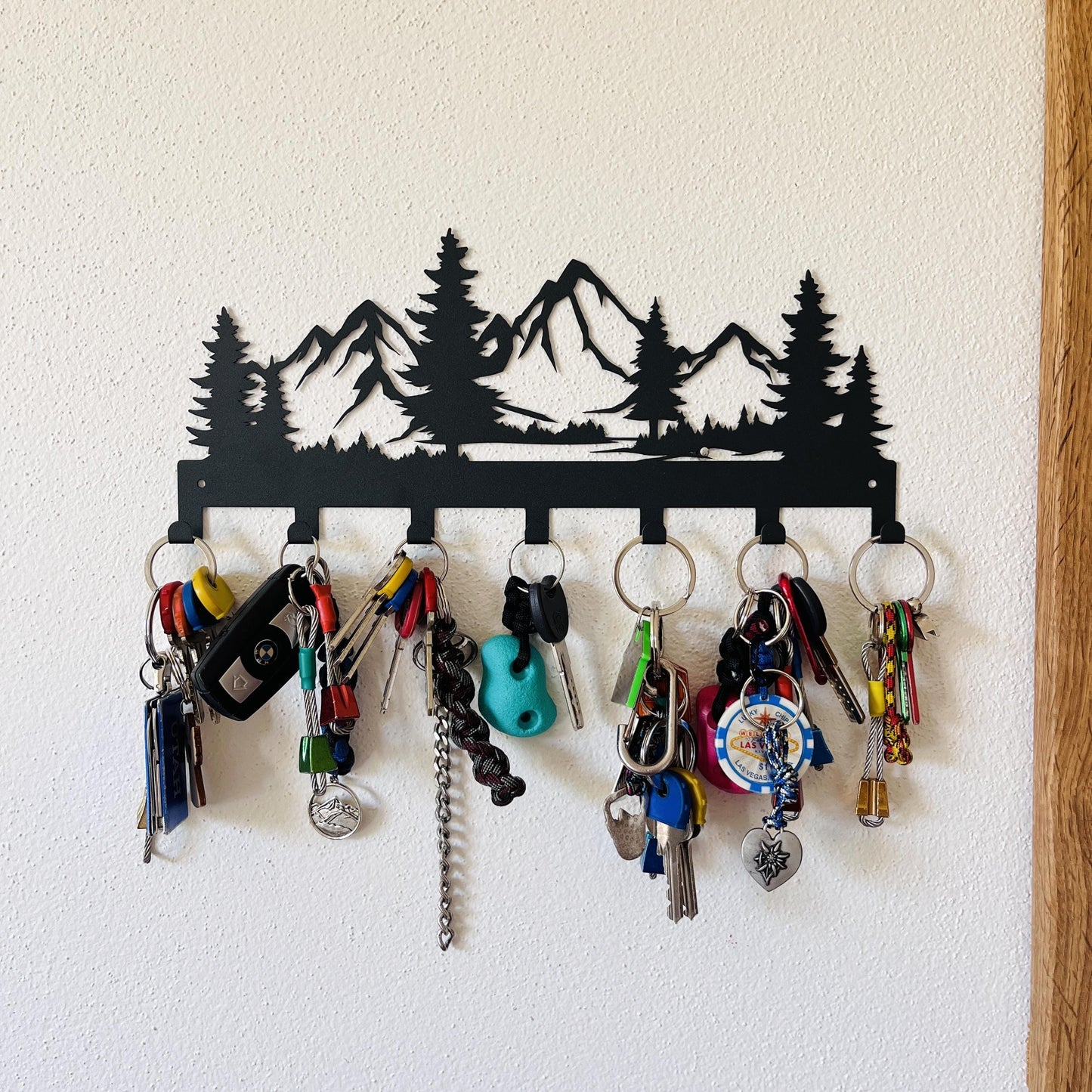 mountain metal key holder