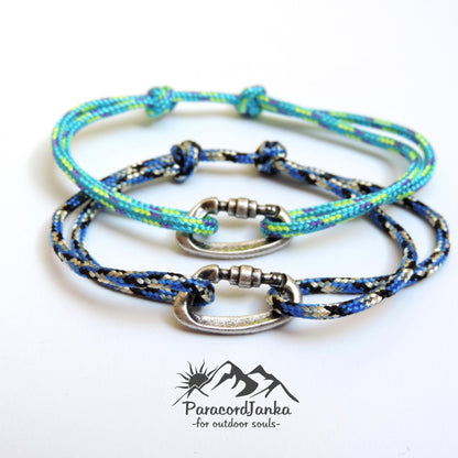 Climbing Bracelet Gift, Climbing Carabiner Jewelry