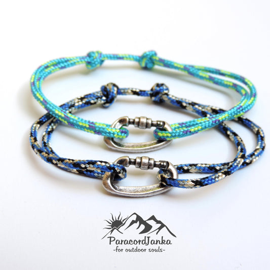 Climbing Bracelet Gift, Climbing Carabiner Jewelry
