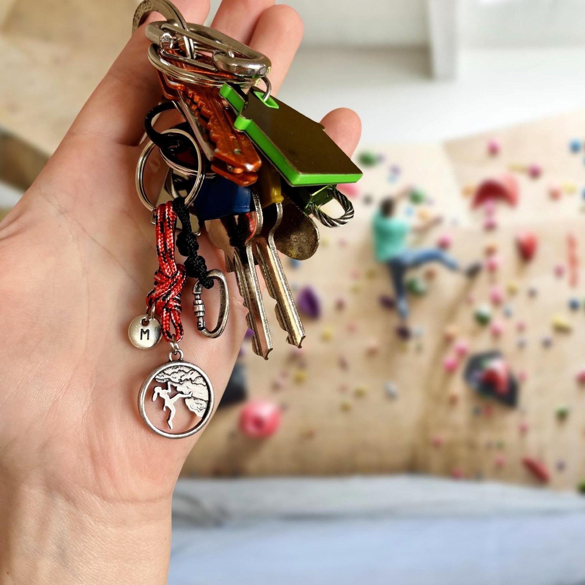 Name Climbing Keychain Carabiner Gift