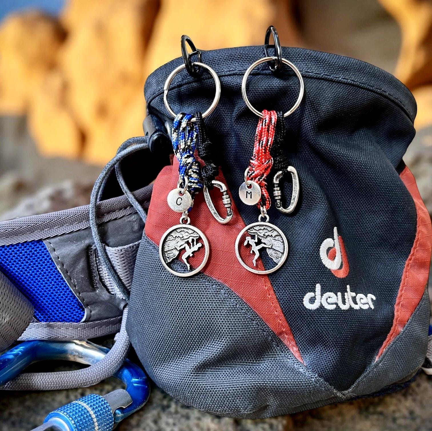 Name Climbing Keychain Carabiner Gift