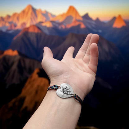 Heart Edelweiss Mountain Bracelet Gift